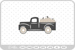 Fall Autumn Pumpkin Truck Halloween SVG PNG DXF Product Image 1
