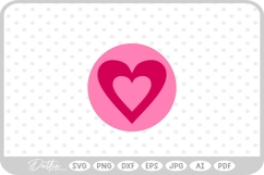 Heart Shape Border Silhouette Hand Drawn SVG PNG DXF Product Image 1