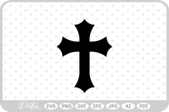 Religious Cross SVG PNG DXF Product Image 1