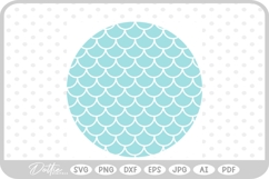 Mermaid Scale Pattern Fish SVG PNG DXF Product Image 1