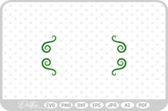 Decorative Swirl Shape Border Flourish SVG PNG DXF Product Image 1