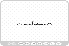 Welcome Script Fancy Text Word SVG PNG DXF Product Image 1