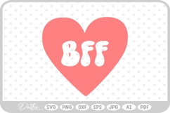 BFF Besties Best Friend SVG PNG DXF Product Image 1