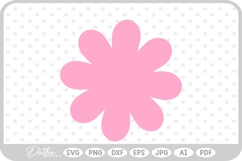 Simple Cute Flower SVG PNG DXF Product Image 1