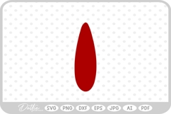 Drop Rain Shape Decorative SVG PNG DXF Product Image 1