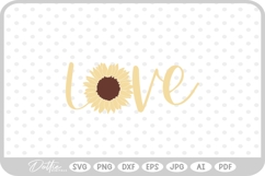 Sunflower Floral Flower Nature SVG PNG DXF Product Image 1