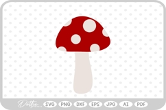 Mushroom Toadstool Fall Autumn SVG PNG DXF Product Image 1
