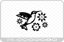 Hummingbird Bird SVG PNG DXF Product Image 1