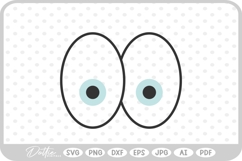 Cartoon Eyes SVG PNG DXF Product Image 1