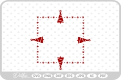Christmas Winter Frame Border Background SVG PNG DXF Product Image 1