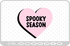 Spooky Season Halloween Heart SVG PNG DXF Product Image 1