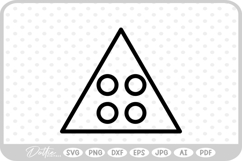 Button Shape Cute Silhouette Outline Holes SVG PNG DXF Product Image 1