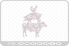 Farm Animals Cow SVG PNG DXF Product Image 1