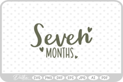 Seven Months Baby Milestone SVG PNG DXF Product Image 1