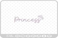 Princess Crown Pretty SVG PNG DXF Product Image 1