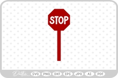Stop Sign SVG PNG DXF Product Image 1