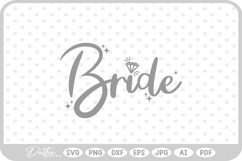 Bride Engagement Wedding Ring Love SVG PNG DXF Product Image 1