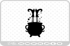 Cauldron Witch Halloween Spooky Season SVG PNG DXF Product Image 1