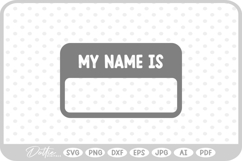 Name Tag SVG PNG DXF Product Image 1