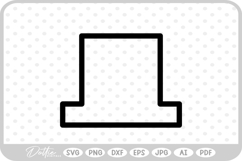 Top Hat SVG PNG DXF Product Image 1