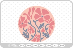 Abstract Flower Pattern Wavy Boho Botanic SVG PNG DXF Product Image 1