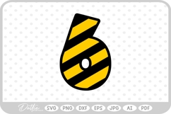 Construction Number 6 SVG PNG DXF Product Image 1