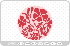 Abstract Flower Pattern Wavy Boho Botanic SVG PNG DXF Product Image 1