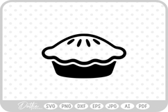 Pie Outline Icon Food SVG PNG DXF Product Image 1