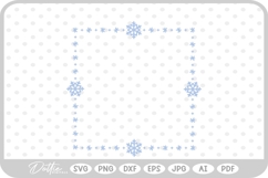Christmas Winter Frame Border Background SVG PNG DXF Product Image 1