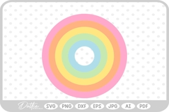 Rainbow Circle SVG PNG DXF Product Image 1