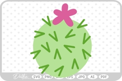 Cactus Tree Flower Spikes Desert Nature Plant SVG PNG DXF Product Image 1