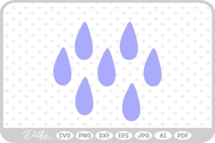 Rain Drop SVG PNG DXF Product Image 1