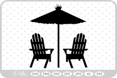 Beach Chairs SVG PNG DXF Product Image 1