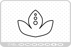 Lotus Floral Flower Nature Plant SVG PNG DXF Product Image 1