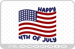 4th of July USA America SVG PNG DXF Product Image 1