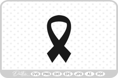 Cancer Awareness Ribbon Survivor SVG PNG DXF Product Image 1