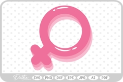 Female Gender Girl Power Women's Day Quote SVG PNG DXF Product Image 1