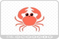 Crab SVG PNG DXF Product Image 1
