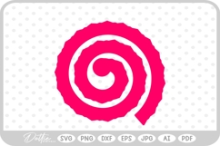 Rolled Flower SVG PNG DXF Product Image 1