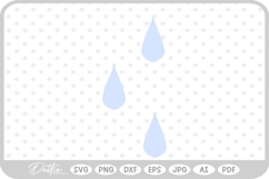 Rain Drop SVG PNG DXF Product Image 1