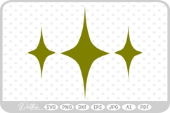 Star Sparkle Shape Cute Scandi Simple Drawn SVG PNG DXF Product Image 1