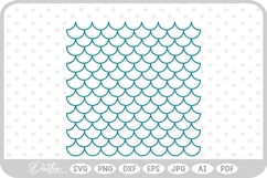 Mermaid Scale Pattern Fish SVG PNG DXF Product Image 1