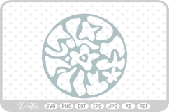 Abstract Flower Pattern Wavy Boho Botanic SVG PNG DXF Product Image 1