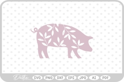 Pig Farm Animal SVG PNG DXF Product Image 1