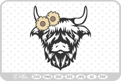 Highland Cow SVG PNG DXF Product Image 1