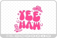 Yee Haw Cowgirl Rodeo Bachelorette SVG PNG DXF Product Image 1
