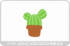 Cactus Tree Flower Spikes Desert Nature Plant SVG PNG DXF Product Image 1