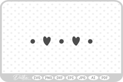 Hearts Dot Shape Decorative SVG PNG DXF Product Image 1