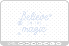 Christmas Quote Script Festive Winter SVG PNG DXF Product Image 1