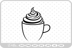 Hot Cocoa Christmas Festive Drink Winter SVG PNG DXF Product Image 1